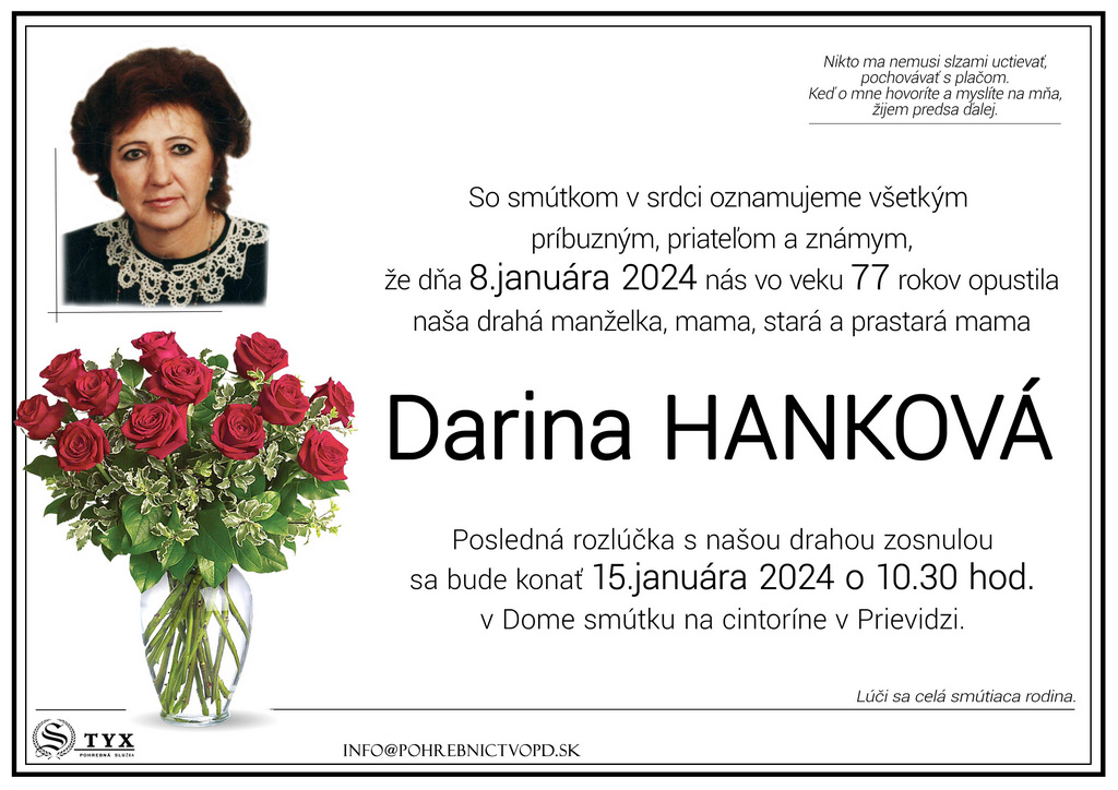 Darina Hankova - parte