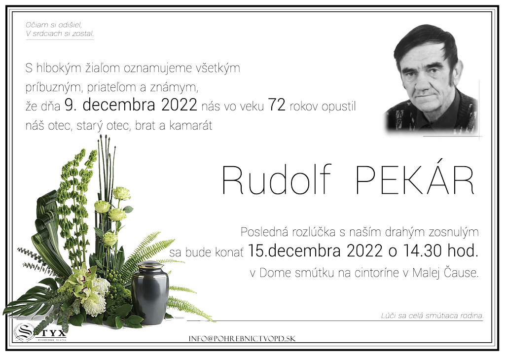 Rudolf Pekar - parte