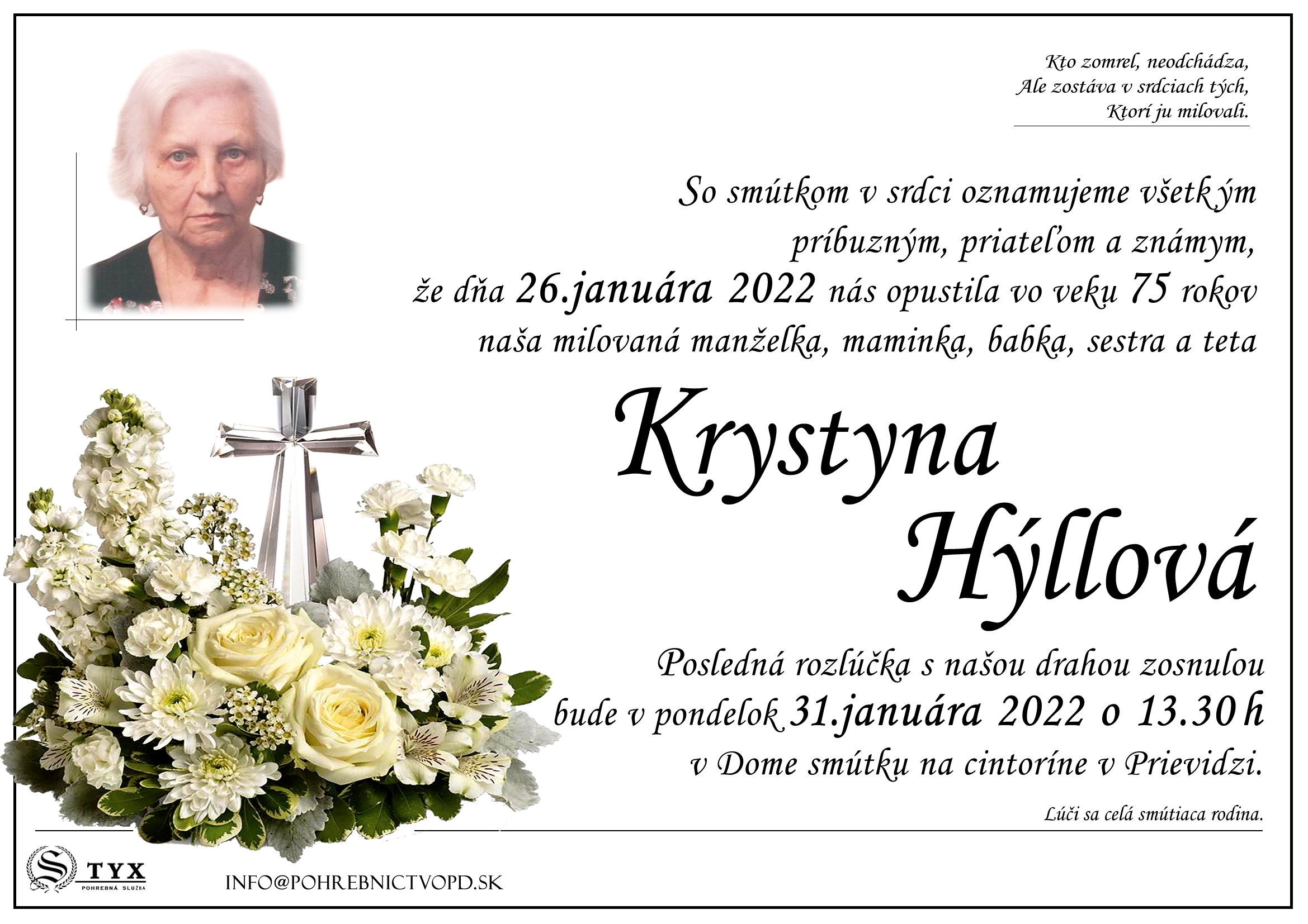 Krystyna Hýllova - parte