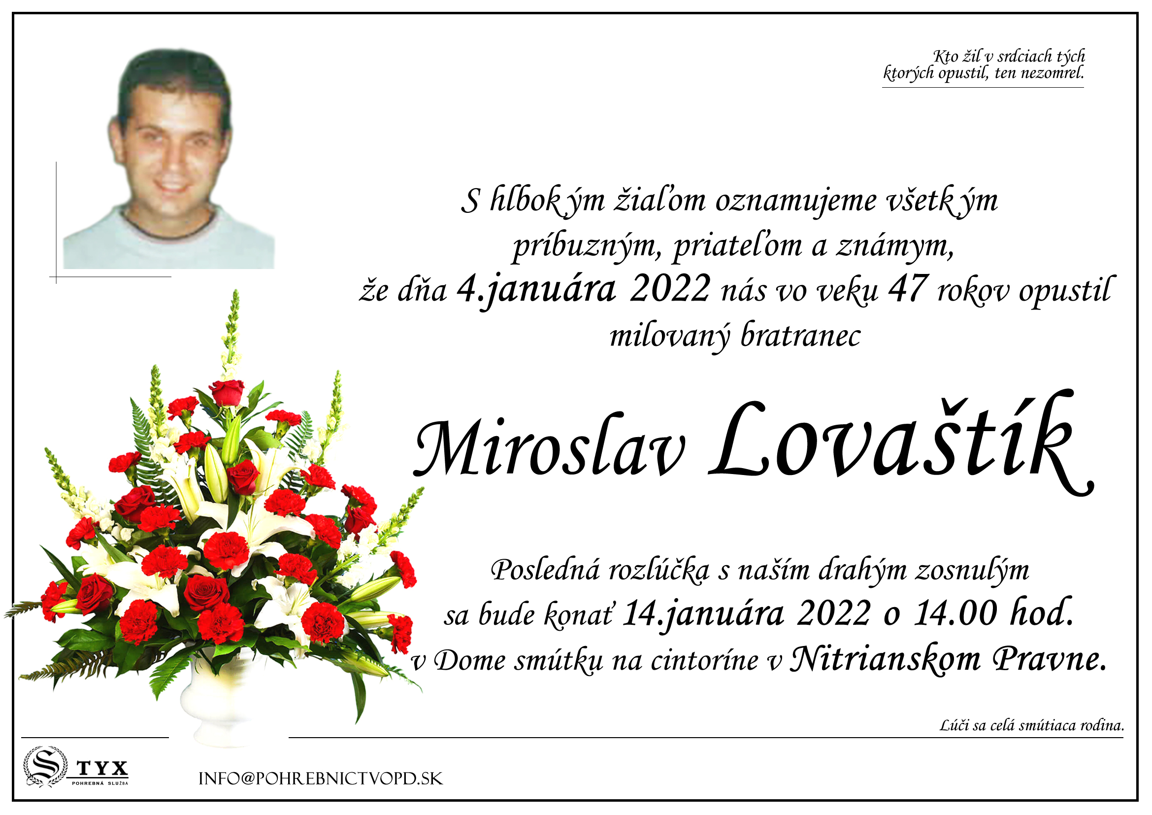 Miroslav Lovaštík - parte