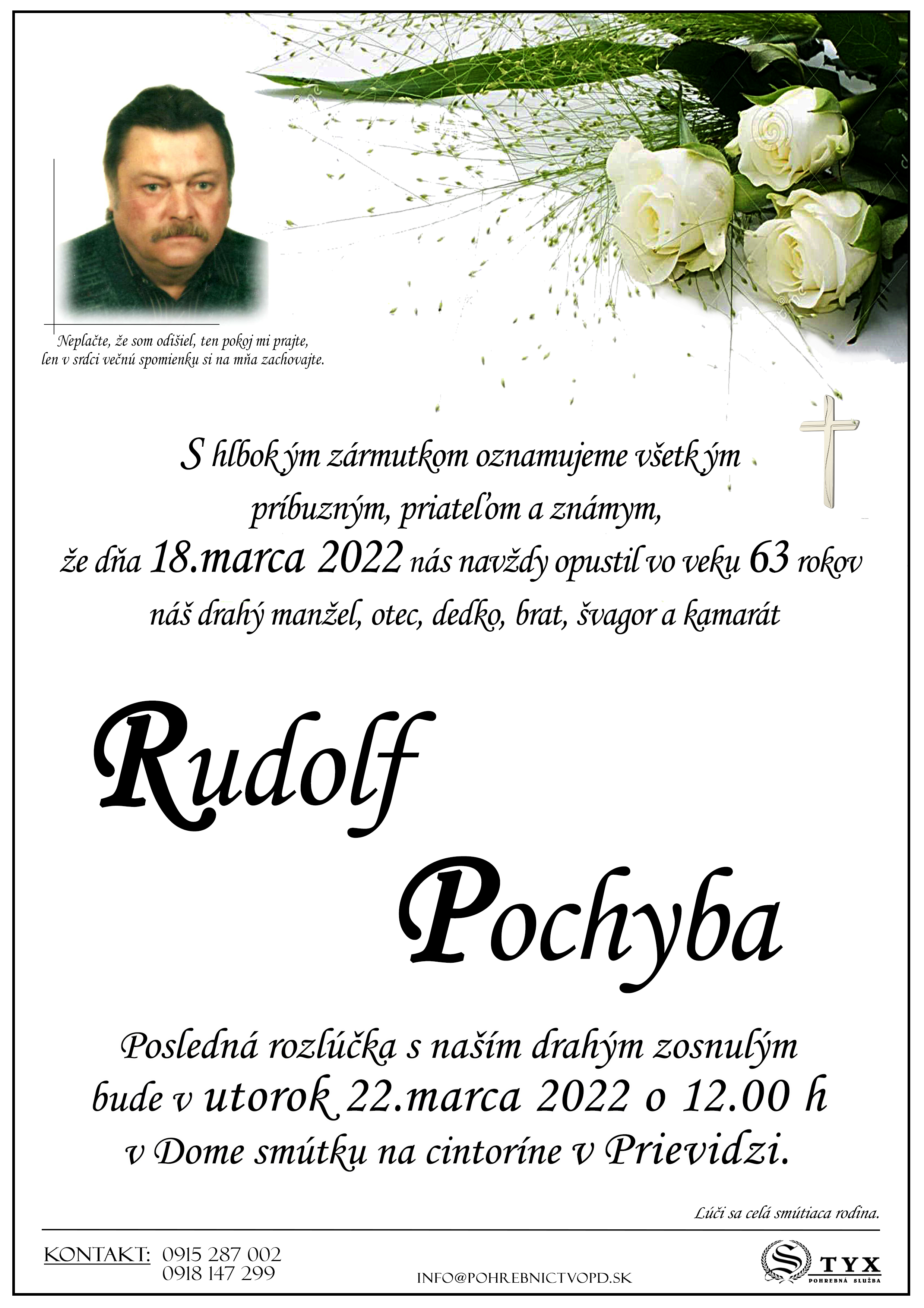 Rudolf Pochyba - parte