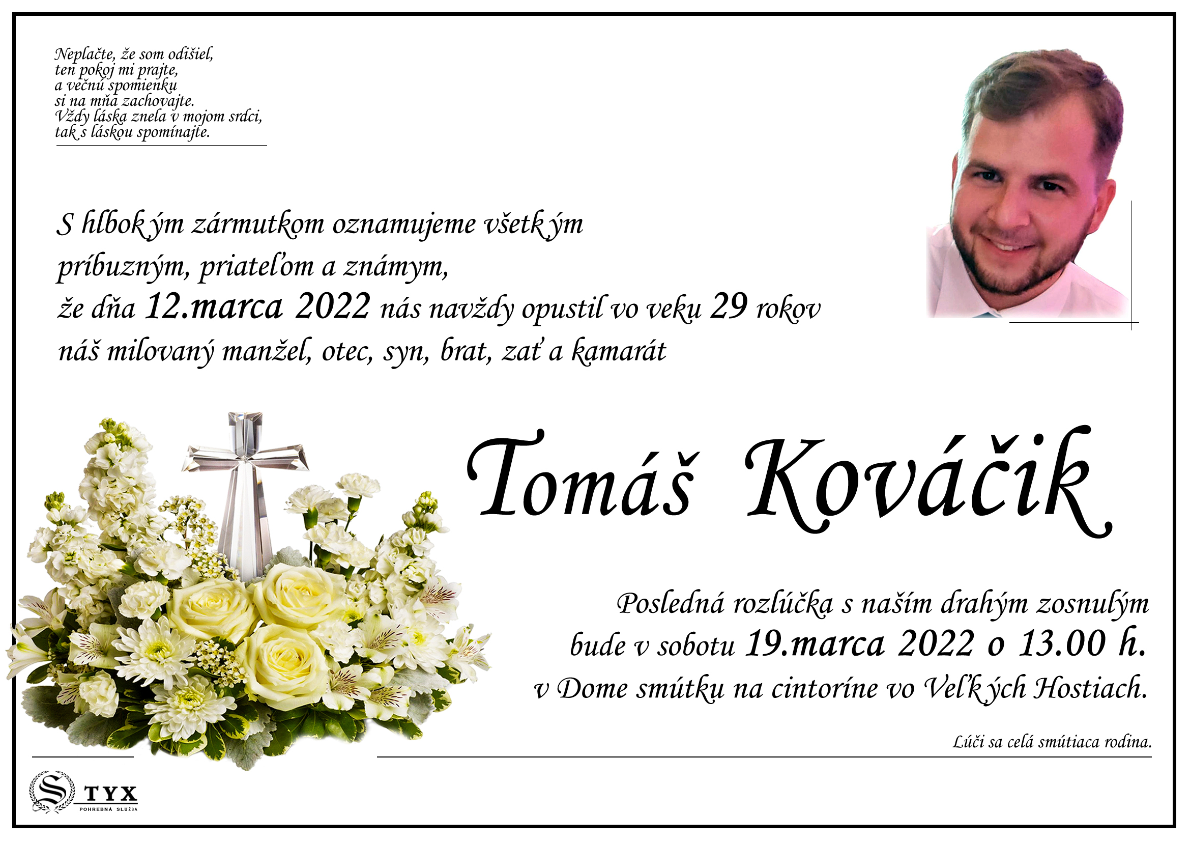 Tomáš Kováčik - parte
