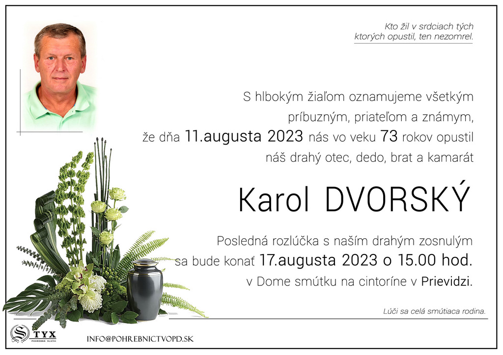 Karol Dvorsky - parte