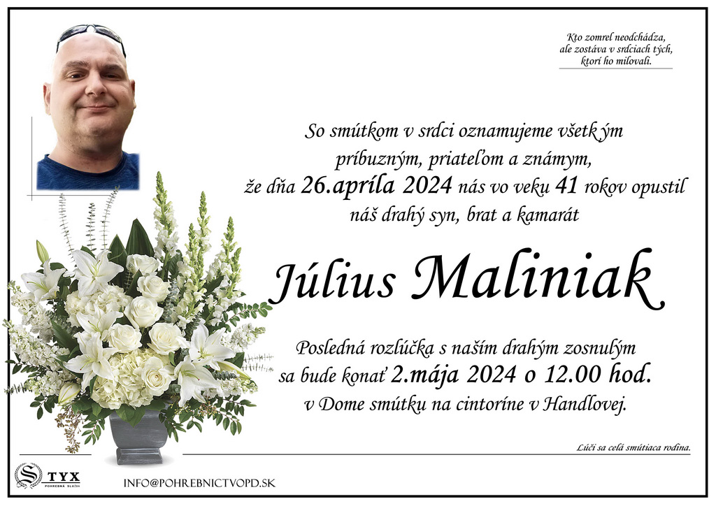 Julius Maliniak - parte