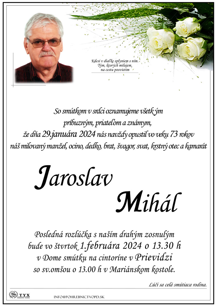 Jaroslav Mihal - parte