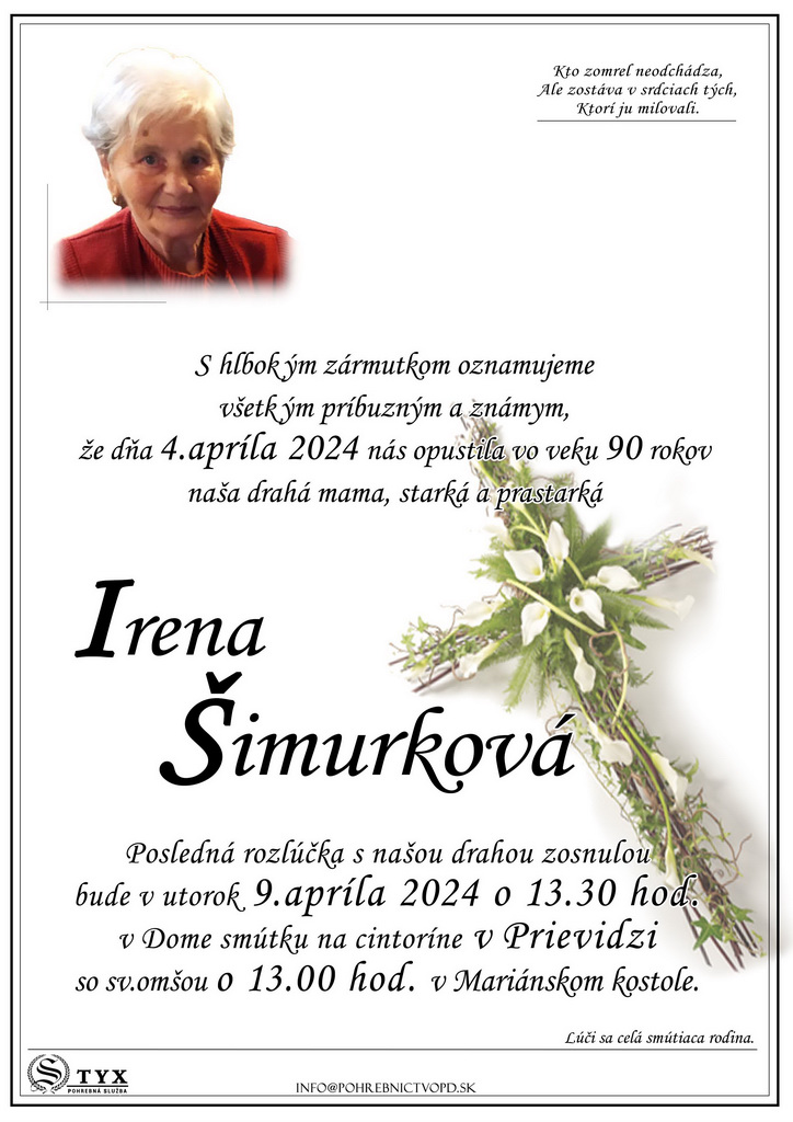 Irena Simurkova - parte