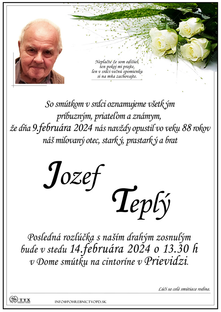 Jozef Teply - parte