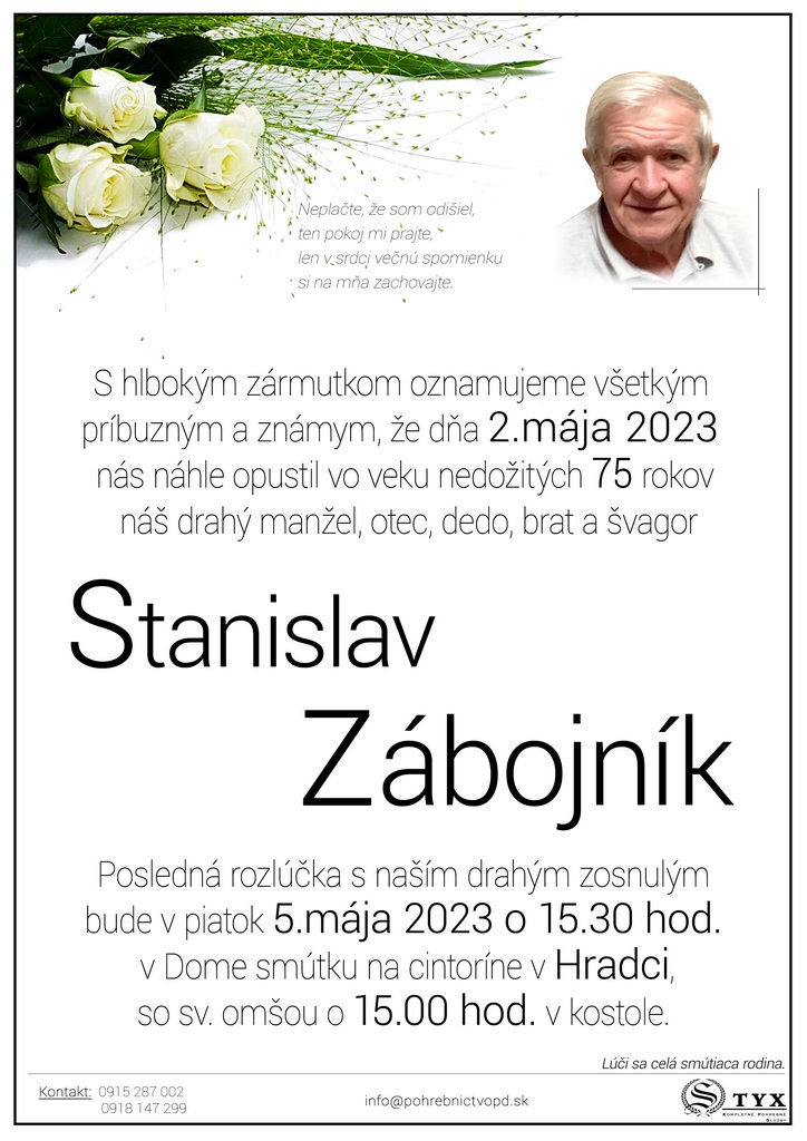 Stanislav Zabojnik - parte